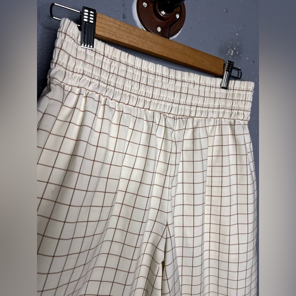 Sunday Best Sullivan Checkered Wide Leg Pant in Amber Earth (M) - Picture 8 of 8